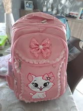 Mochilas de escuela para niñas, portafolio de princesa de dibujos animados bonita, gato, mochila escolar de primaria