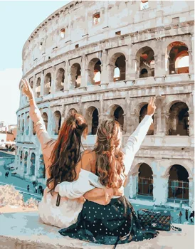 

Painting by numbers PK 51070 in Rome with best friend 40*50 exclusive