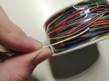 One Roll 8 Colors 30AWG Wire Wrapping Wire, Tinned Copper Solid, PVC insulation