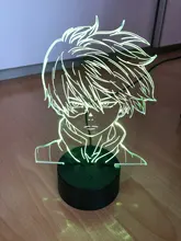 Lamp Bedroom-Decor Gift Led-Night-Light Acrylic Academia Face-Design Anime Shoto Todoroki