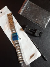 Correa de reloj de acero inoxidable, accesorios de 12mm, 14mm, 16mm, 18mm, 20mm, 22mm y 24mm de ancho, correa de cinco cuentas para buceo