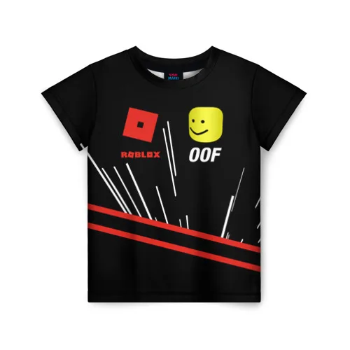 Детская футболка 3D Roblox OOF Meme | одежда и обувь