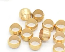 Ring-Fittings Tube Compression-Sleeve Brass Double-Taper-Ferrule 10mm Seal 4 OD 6 8 10pc