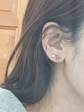 Mini juego de pendientes de estrella de corazón para mujer, pendientes pequeños de hoja cuadrada, aretes de perlas, joyería coreana 2020