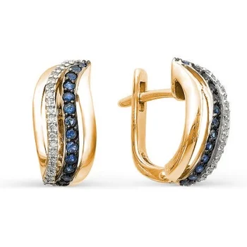 

Master brilliant earrings with 64 diamonds in red gold