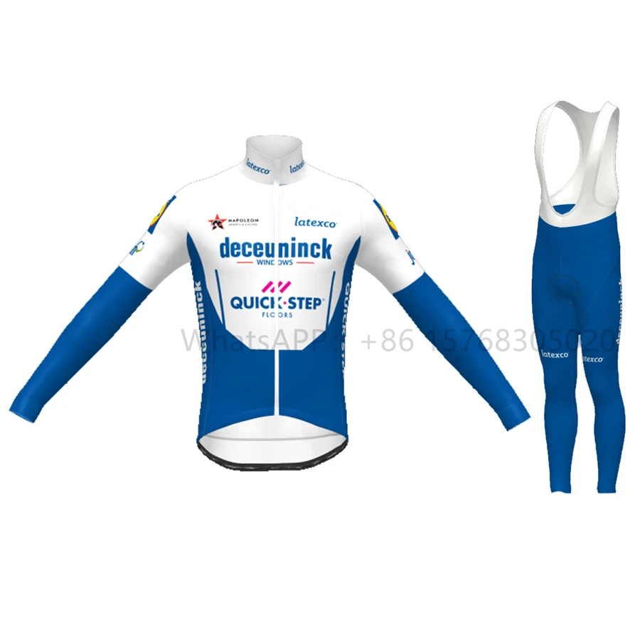 Новинка 2020 QUICK STEP pro team зимняя теплая одежда для велоспорта мужские комплекты ciclismo