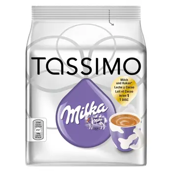 

Chocolate Milka, 8 Tdisc system Tassimo. 8x30 gr.
