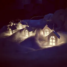 LED String Lamps Light-Fairy-Garland Wood-House Decoration Wedding Holiday-Room Party