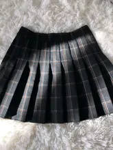 Skirt Knee-Length High-Waist Fall/winter Women's A-Line Above Folded New