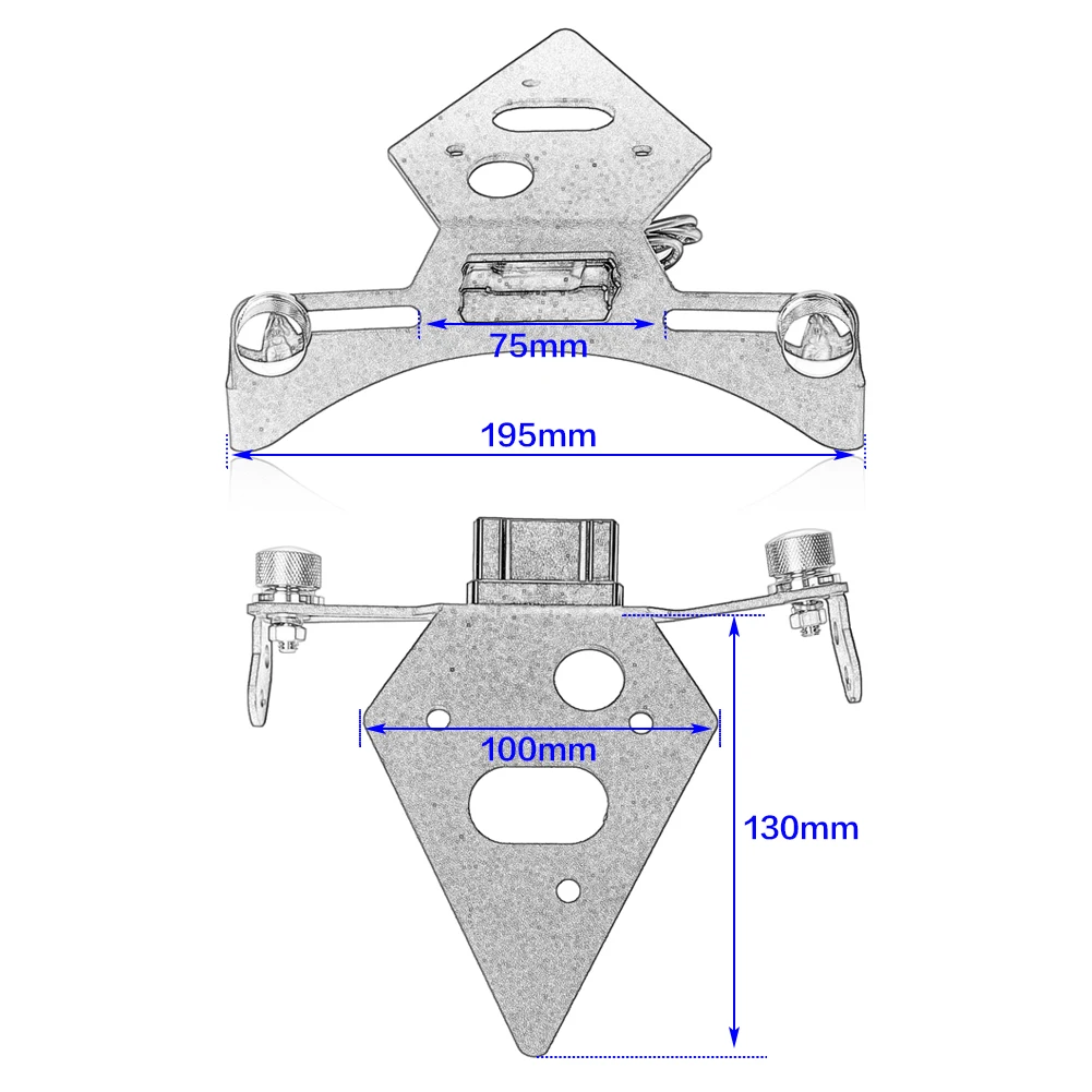 Держатель номерного знака для Triumph Daytona 675 уличный тройной задний Tidy Fender Eliminator рамка пластина 2013