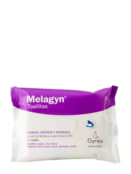

Melagyn wipes intimate packet 15 units hydrate, protect and cool