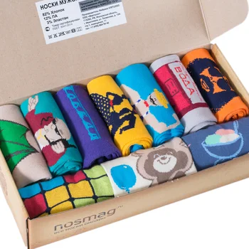 

Set of 10 pairs of men's socks moscowsocksclub No. M06 mix USSR 1