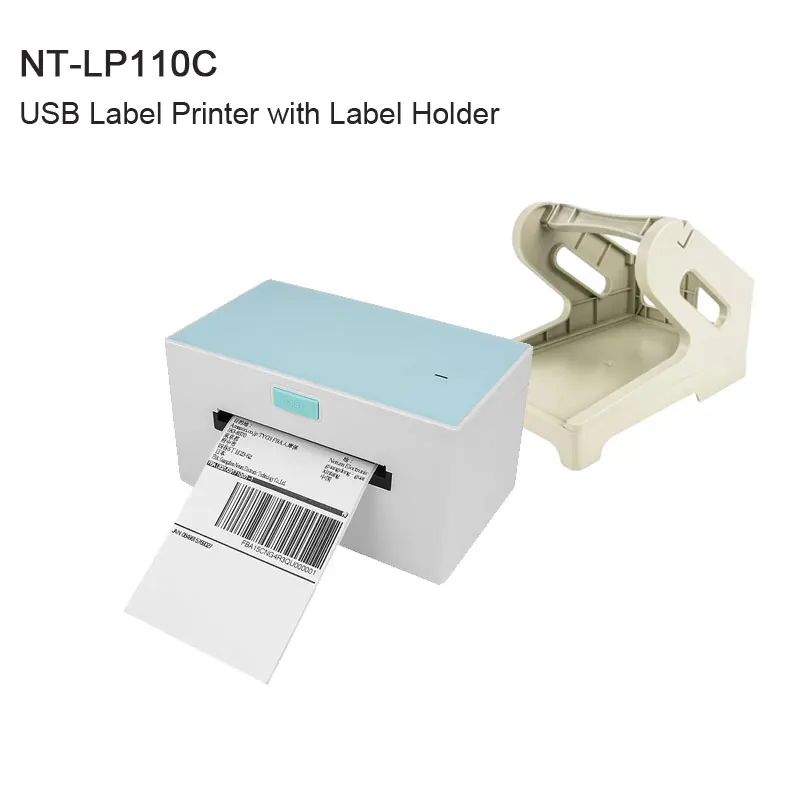 mini portable printer NETUM Desktop Thermal Label Printer NT-LP110A Thermal Barcode Printer for Shipping Express Label 4x6 Printing Mac OS/Windows mini printer for stickers Printers