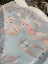 1-4M impreso de tela para bebé pañal de tela reutilizable bolsa libre de BPA tela impermeable PUL bebé Nack bolsa