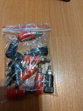 Nut Jack-Connector Banana-Socket Binding-Post Nickel-Plated Black 10pcs for 4mm Red Professional