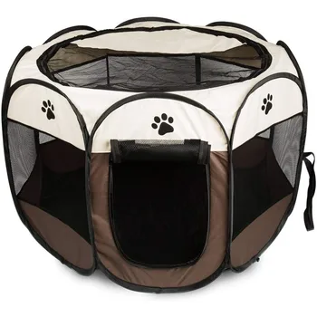 

Store Box for dogs enclosure for small animals Pop-Up Beige 76x58cm