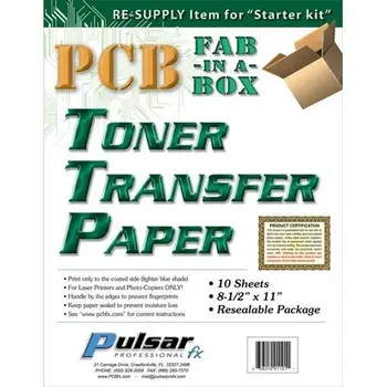 

PCB Fab in a Box-paper for Transfer Transfer (Toner) electronics for office