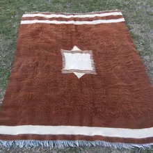 Винтажный Плоский переплетенный Ангорский шерстяной мохер турецкий ковер килим