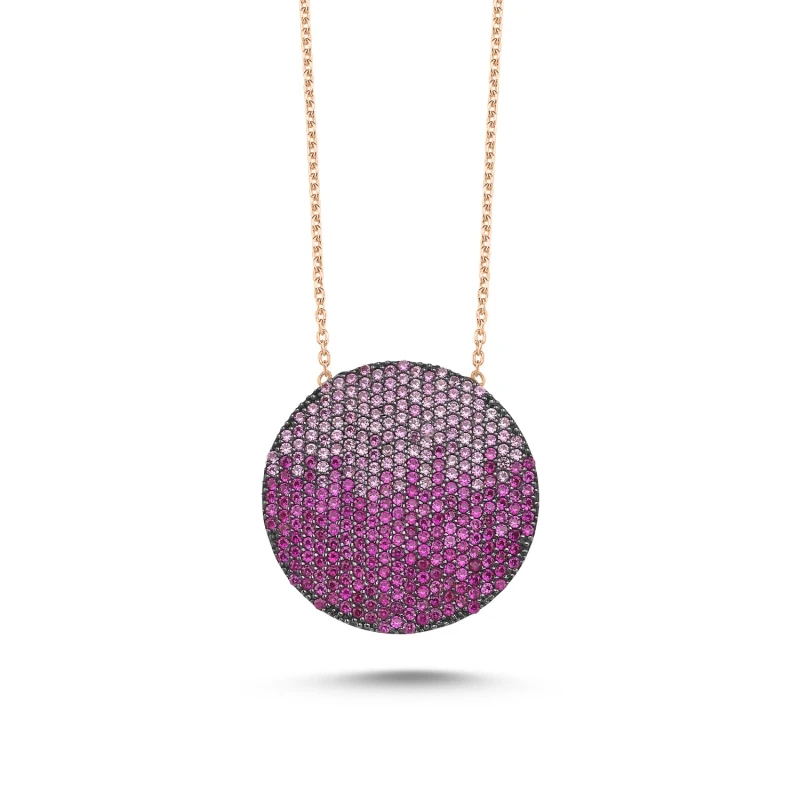 

Armagano Pink Grayscale Zircon Stone Ghost Pendant