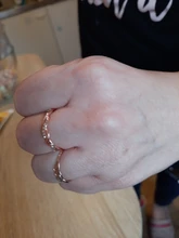 Anillo de compromiso clásico de circonia cúbica para mujer, sortija de Zirconia cúbica, Color oro rosa, Cristales austriacos