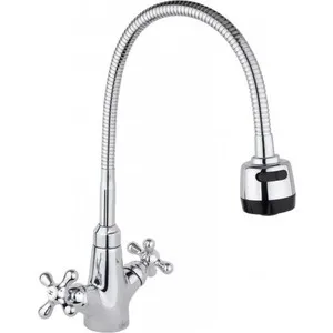 

Kitchen mixer Timo aviator with flexible excess (0076fs/0076f) chrome