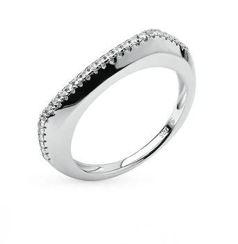 

Silver ring with cubic zirconia sunlight sample 925