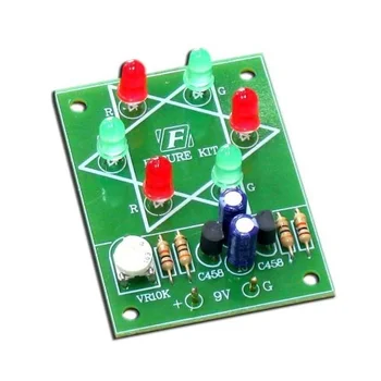 

Electronic Kit to assemble to circuit triangle 6 LEDs 2 Steps