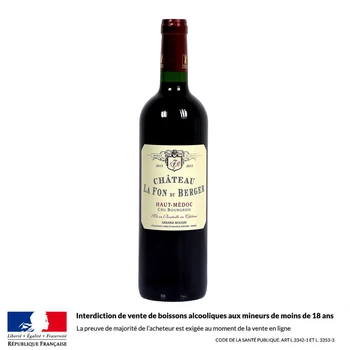 Château La Fon Du Berger 75 cl 2013 Vin Rouge Haut Médoc un Carton de 6 Bouteilles 2
