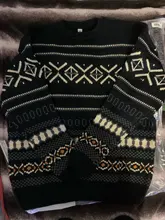 Suéter de Estilo Vintage para hombre, jersey de Jacquard cálido de acrílico, cuello redondo de moda, invierno, nuevo, Otoño, 2020