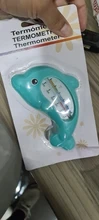 Termómetro de agua con forma de delfín para baño de bebé, producto para el cuidado del bebé, 1 unidad