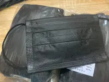 5-200 Uds niño máscara para niños mascarillas desechables 3 capa filtro Anti polvo de la gripe de fundido de boca máscaras máscara negra