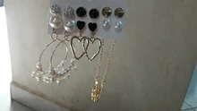 Earrings-Set Trendy Jewelry Geometric Metal Tassel Acrylic Pearl Gold Butterfly Vintage
