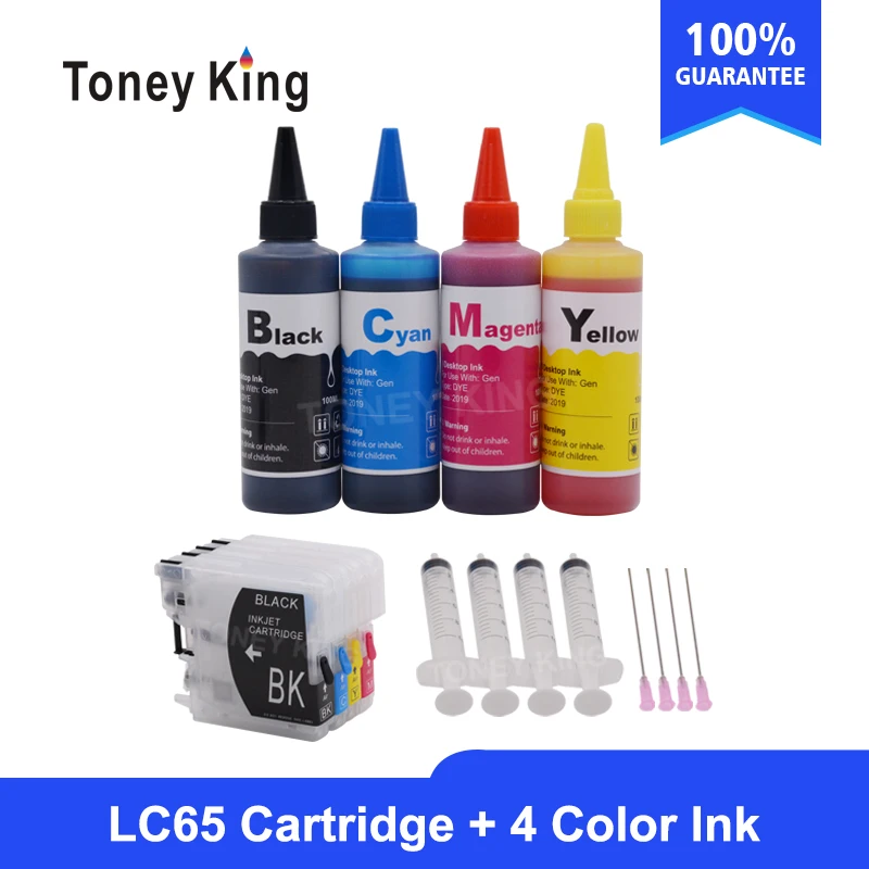 Toney universal (король чернилами картриджи LC65 XL для Brother LC 11 16 38 61 65 67 980 990 1100 фосфат
