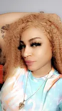 Marrón y rubia resaltar peluca mongol Afro rizado Pelo Rizado peluca pelucas de cabello humano para las mujeres 180 de densidad T parte de encaje peluca 13x6 6x1Remy