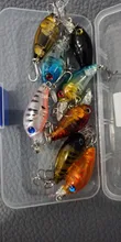 Minnow Baits-Kit Wobbler Fishing-Lure-Set Treble-Hooks Hard-Bait DONQL with Box Mixed-Colors