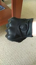 Guantes de cuero auténtico para motocicleta, para hombre, para todas las estaciones