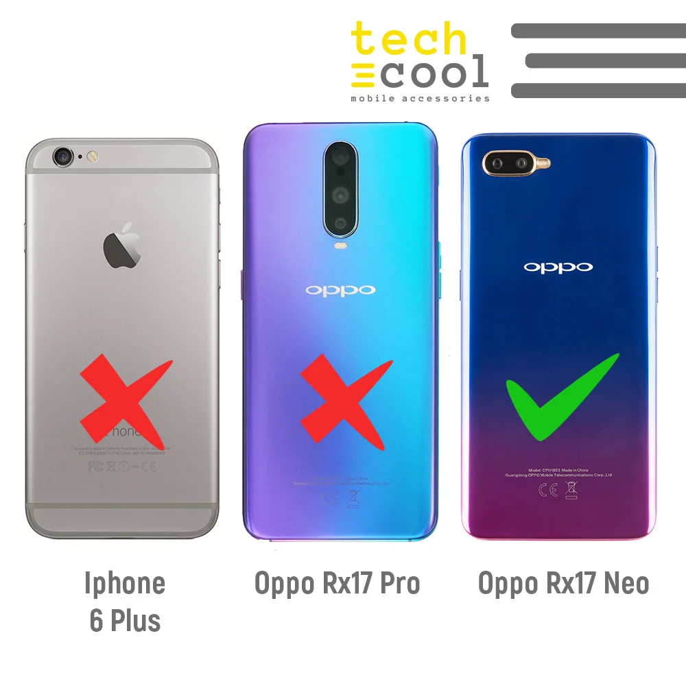 FunnyTech®Силиконовый чехол для Oppo Rx17 Neo L с мраморной текстурой черного цвета