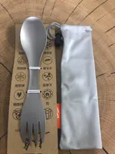 Titanium Spoon Tableware Fork Ultralight Tito Outdoor Camping Picnic Pure