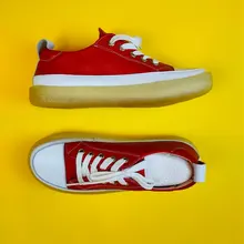 Student Shoes Flat-Bottom Trend-Color Genuine-Leather Women Lace-Up Girl Casual Matching