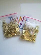50 Uds. De ganchos de pared de fotos con tornillos, dorados, plateados, negros, triangulares, colgantes de aceite, cuadro con imagen de espejo