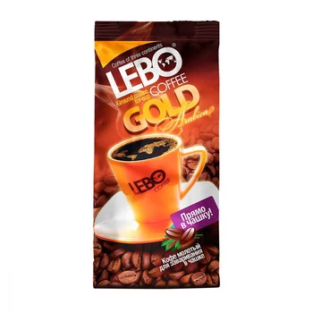 

Coffee Lebo "gold", ground for brewing in a cup, 100 gr