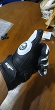 Guantes de cuero para motociclista para hombres, accesorio para manos de motociclista masculino, de color negro y blanco, guantes de equipo de carreras de carretera, para verano e invierno