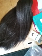 LISI-Peluca de cabello sintético para mujer, pelo lacio Yaki Afro, fibra Africana resistente al calor