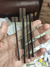 Envío Gratis 5 uds. De pines multiusos: macho-40 pines 1x40 conector de pines macho de una sola fila tira divisible para Arduino