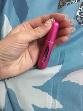 Botella de Perfume de alta calidad, 5ml, Mini PULVERIZADOR DE Metal, atomizador de Perfume de aluminio rellenable, tamaño de viaje, 1 ud.