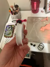 Cuerda de línea de cristal elástica, redonda, Flexible, para confeccionar joyas para cuentas, pulsera