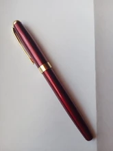 Baoer 388 de alta calidad regalo de negocios metal negro dorado estudiante pluma estilográfica, papelería de oficina material escolar