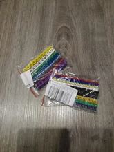 100/150pcs/lot Cable Markers Colourful C-Type Marker Number Tag Label For 2-3mm Wire
