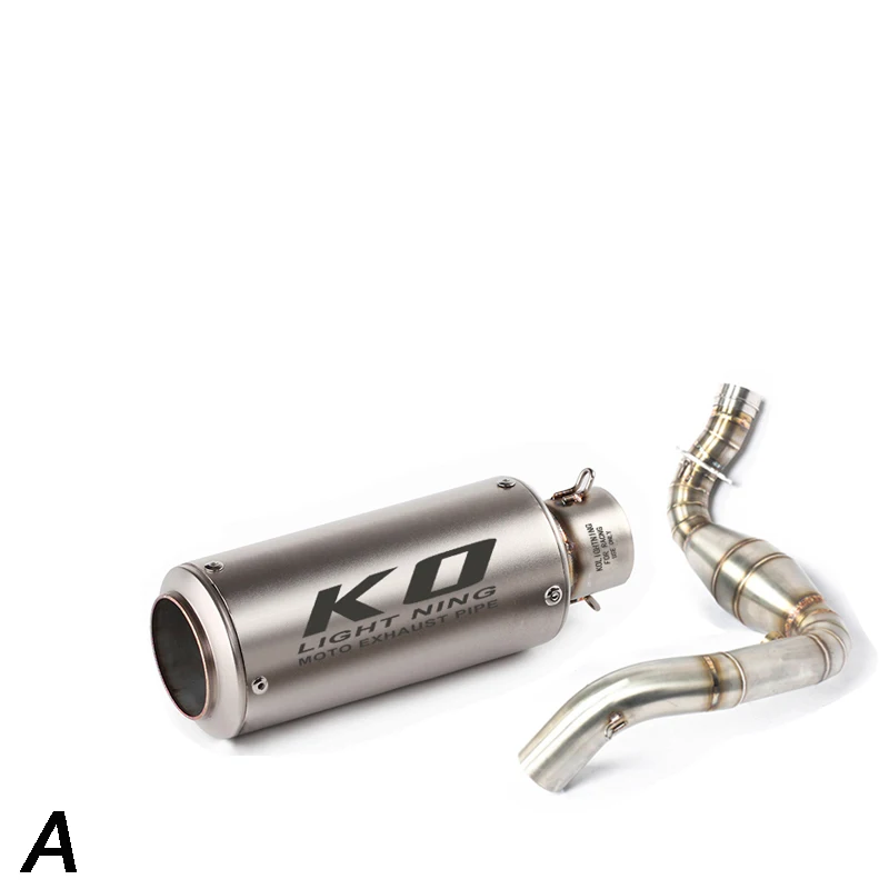 Escape Motorcycle Exhaust Mid Link Pipe And 51mm Muffler Stainless Steel Exhaust System For BMW G310GS G310R All Years