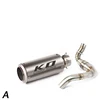 Escape Motorcycle Exhaust Mid Link Pipe And 51mm Muffler Stainless Steel Exhaust System For BMW G310GS G310R All Years